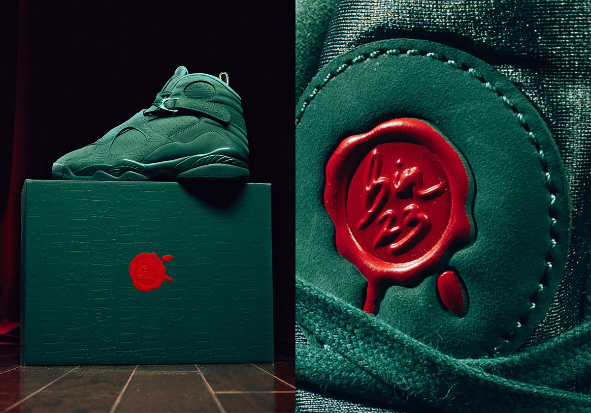Air Jordan 8 Bin23 en nubuck Legion Pine