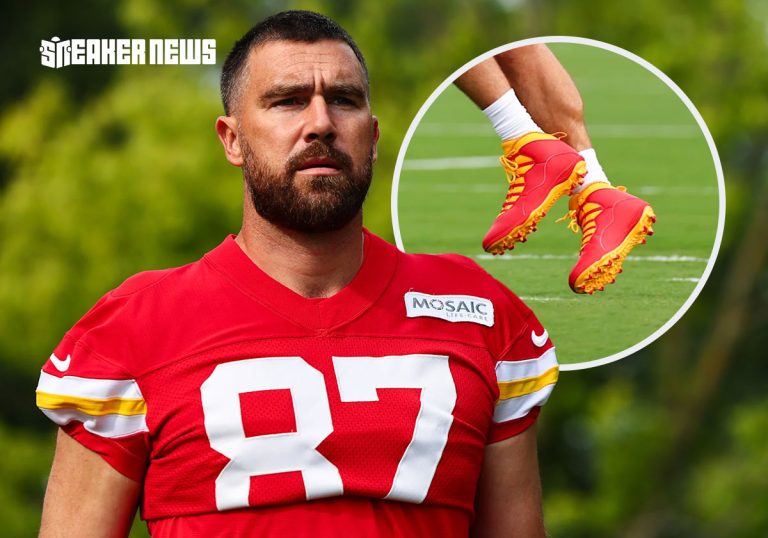 Travis Kelce s’entraîne en Air Jordan 10 « Chiefs » : le modèle né de l’absence de Michael Jordan a trouvé un terrain de football