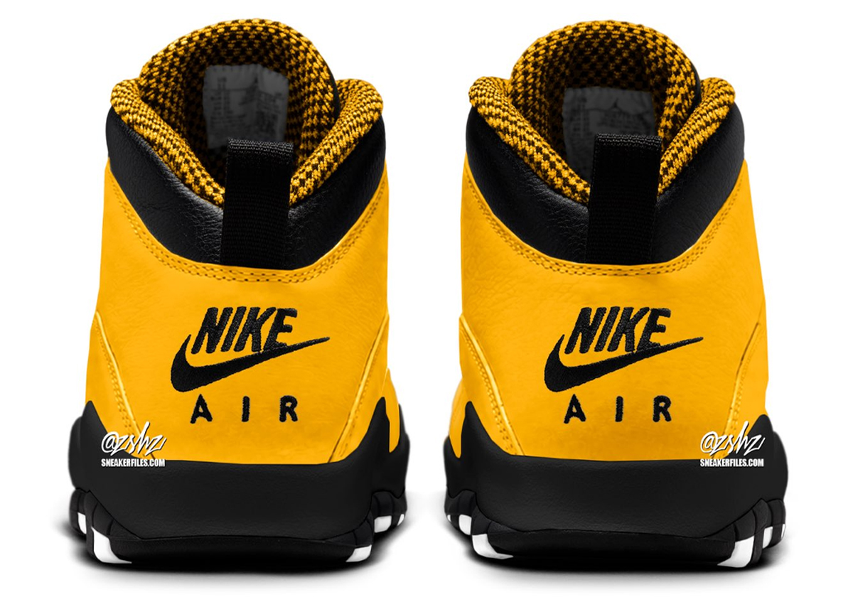 Detail de la Air Jordan 10 Taxi 2027 JA3661-700