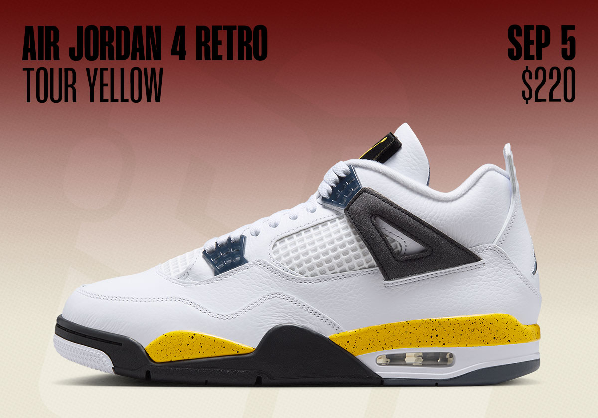 Air Jordan 4 Tour Yellow, sortie hommes du 5 septembre 2026