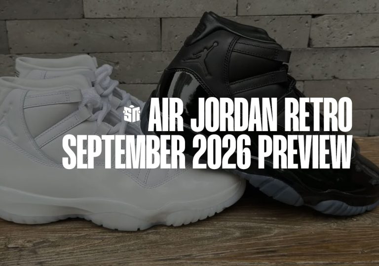 Sorties Air Jordan de septembre 2026 : quinze paires, deux Comme des Garçons et les 30 ans de Space Jam