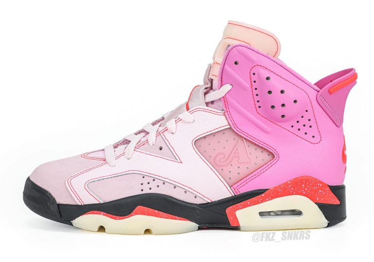 Awake NY × Air Jordan 6 « Playful Pink » : quatre roses sur la silhouette du premier titre, le 29 août