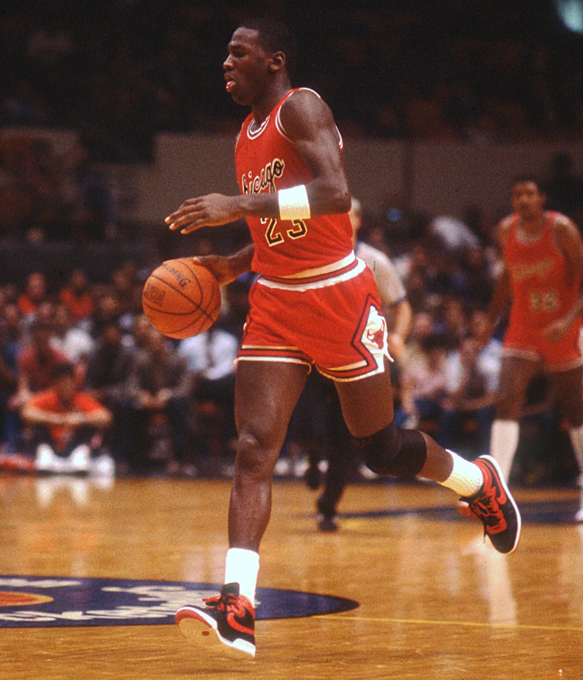 Michael Jordan photographié en 1984, année de sa draft par les Chicago Bulls