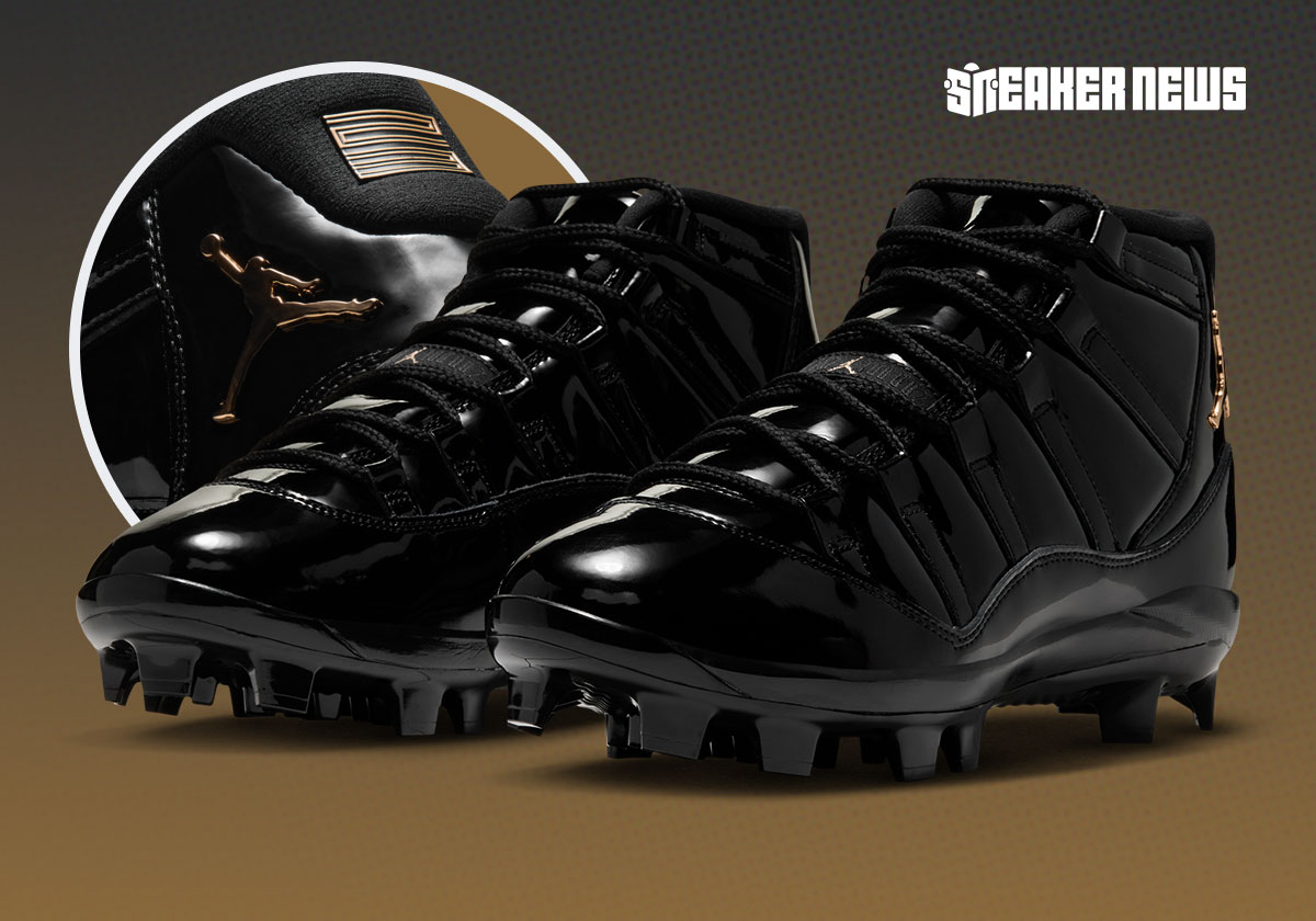 Air Jordan 11 MCS « Black/Metallic Gold » HM7326-001 vue de profil