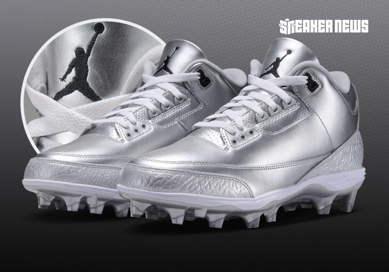 Air Jordan 3 « Metallic Silver » : la chaussure de Tinker Hatfield devient un crampon pour la reprise NFL