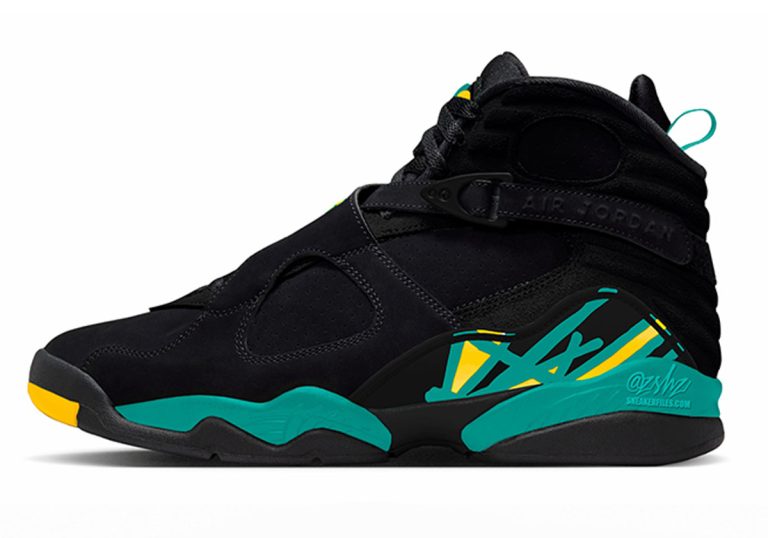 Air Jordan 8 « Hornets » : Jordan Brand rejoue une paire de Chris Paul, un « rival » qui n&rsquo;a jamais affronté Michael Jordan
