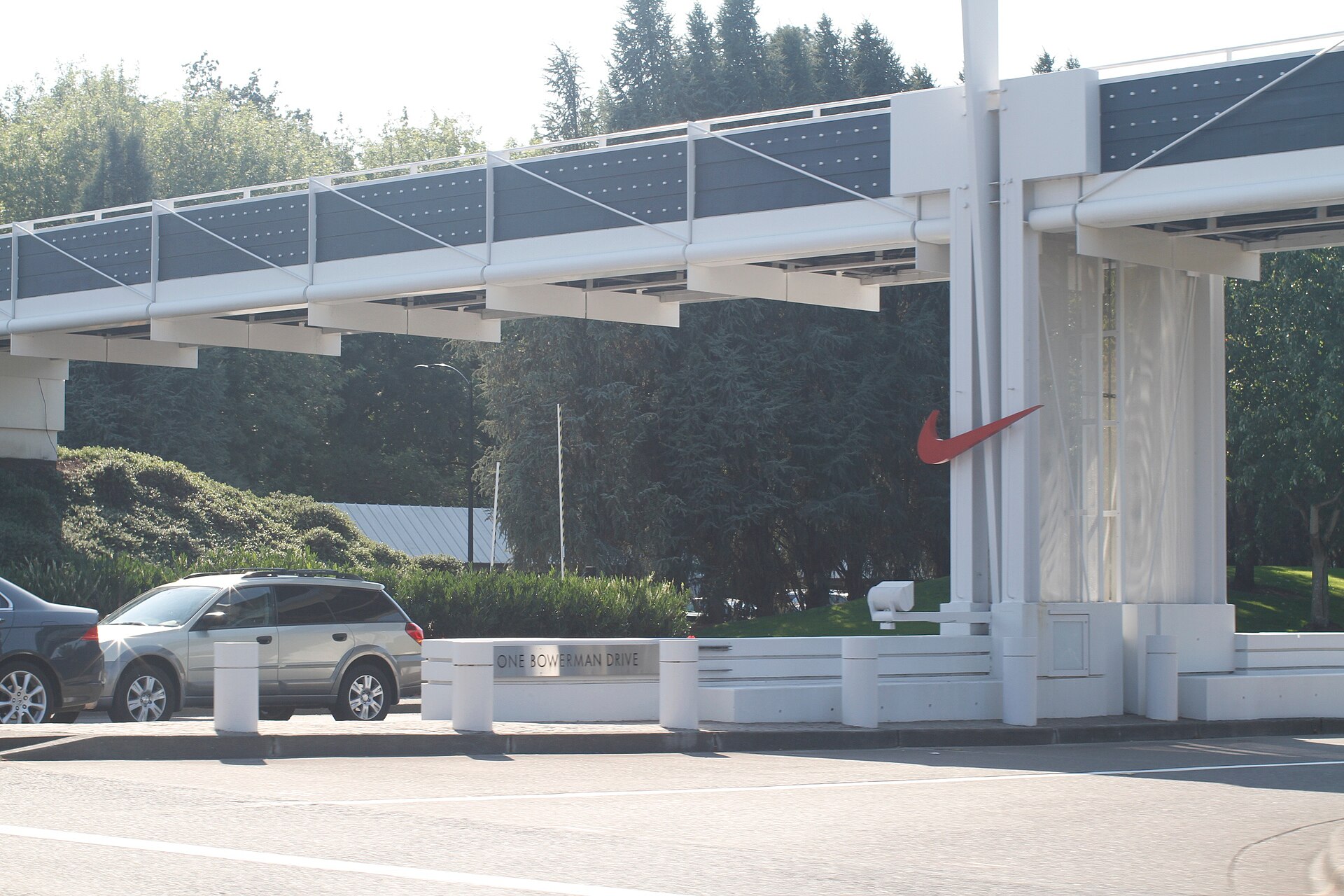 L’entrée du campus de Nike à Beaverton, dans l’Oregon